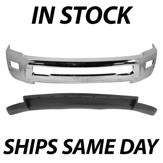 2010-2012 Dodge RAM 2500 3500 2WD Front Bumper Face Bar Air Dam NEW Chrome