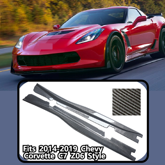 2014-2019 Chevy Corvette C7 Z06 Style CARBON STYLE Side Skirts