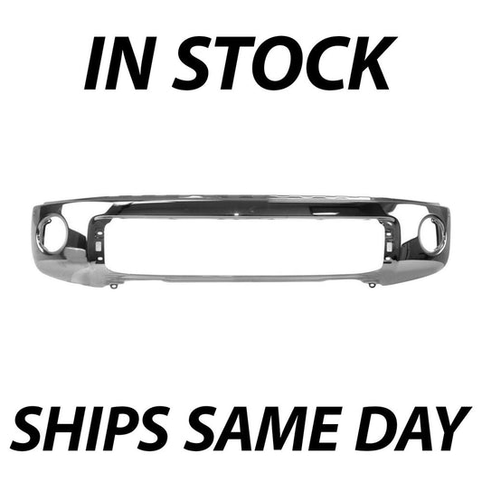 2007-2013 Toyota Tundra Truck W/ Park Assist Steel Front Bumper - NEW Chrome