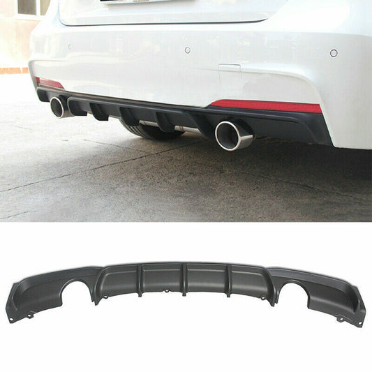 2012-2018 BMW F30 F31 MP Style M Sport Rear Bumper Diffuser Lip Matte Black