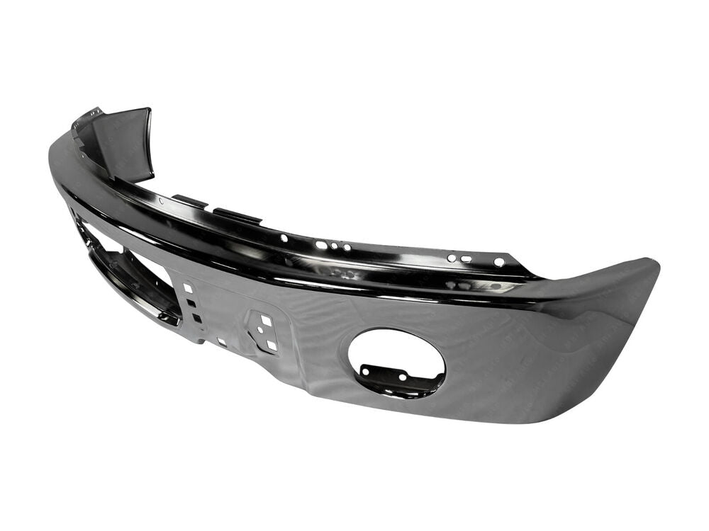 Ford F150 Pickup w/ Fog 2009-2014 Steel Front Bumper Face Bar - NEW Chrome