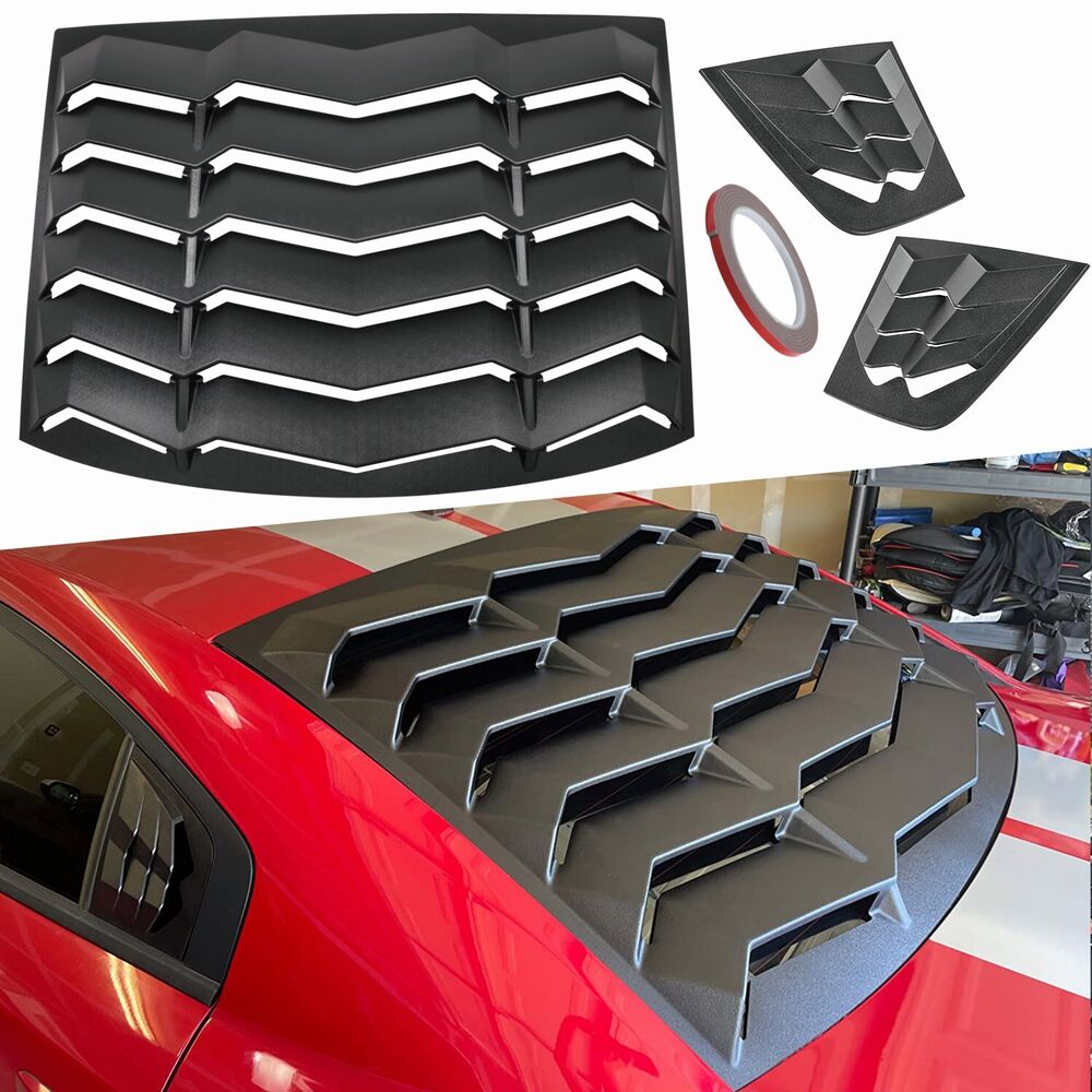 Dodge Charger 2011-2022 SXT/GT/RT/RT Scat Pack Widebody Rear+Side Window Louvers