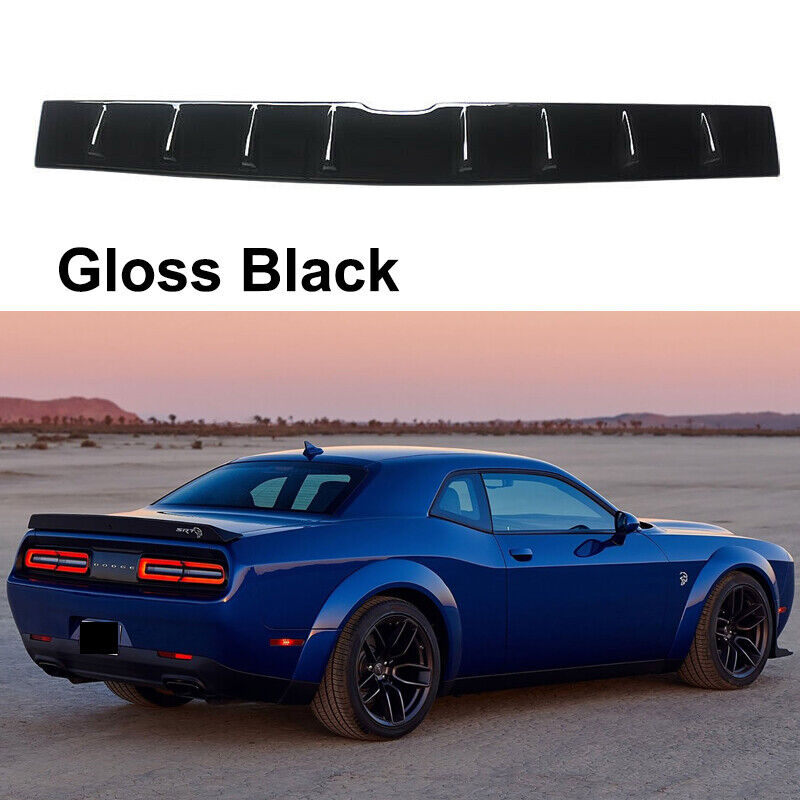 2008-2023 Dodge Challenger Rear Roof Spoiler Wing Window Gloss Black ABS
