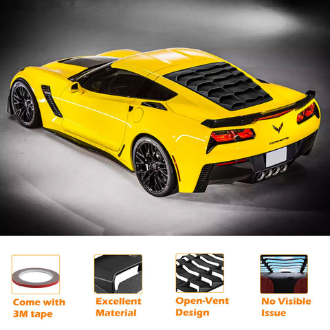 Corvette C7 Z06 Z51 2014-2019 Rear Window Louver Windshield Sunshade Cover