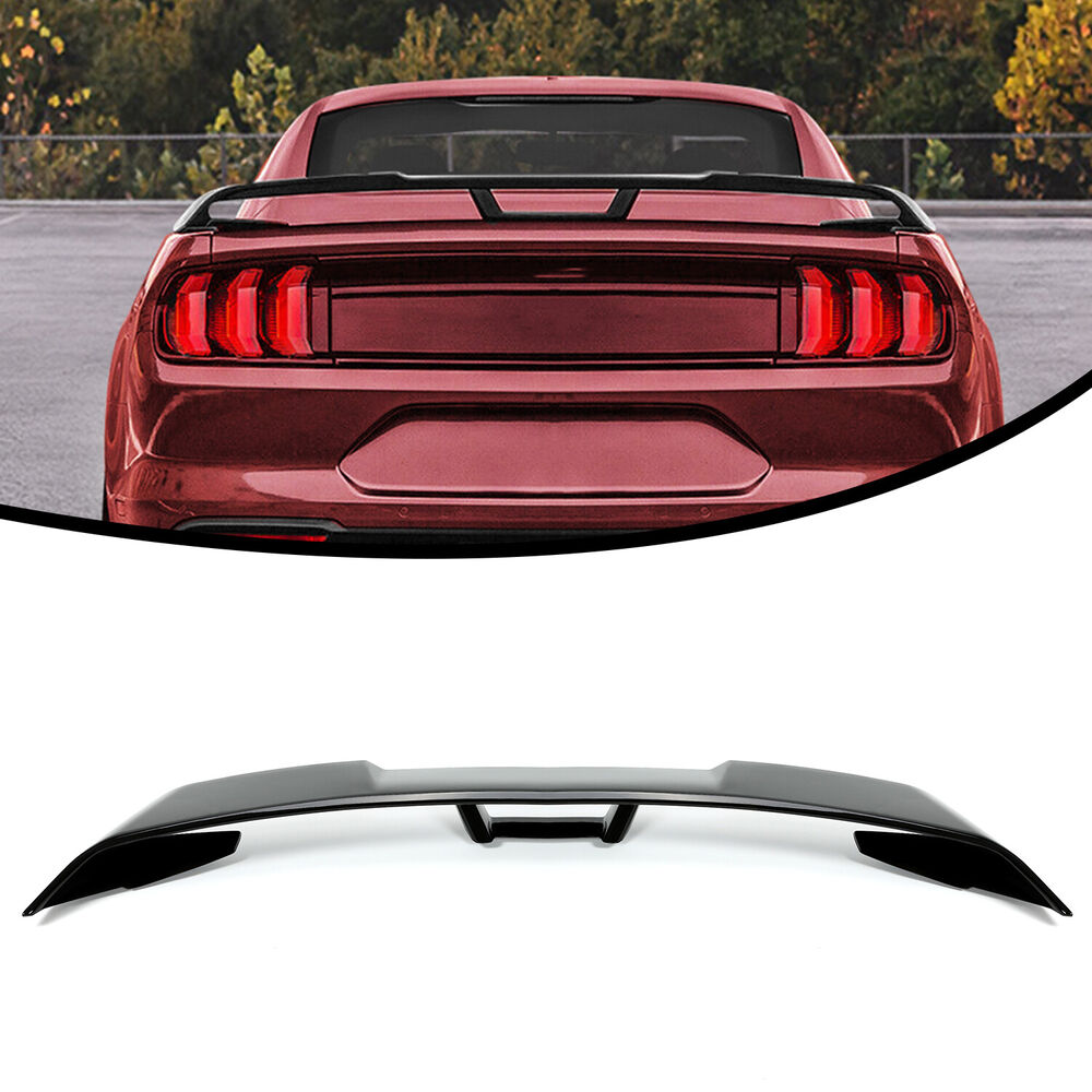 2015-2022 Ford Mustang S550 GT Style 2-Door Rear Trunk Spoiler Wing Gloss Black