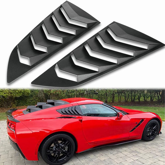 Corvette C7 Coupe Z06 Z51 2014-2019 Side Window Louver Sun Shade Cover