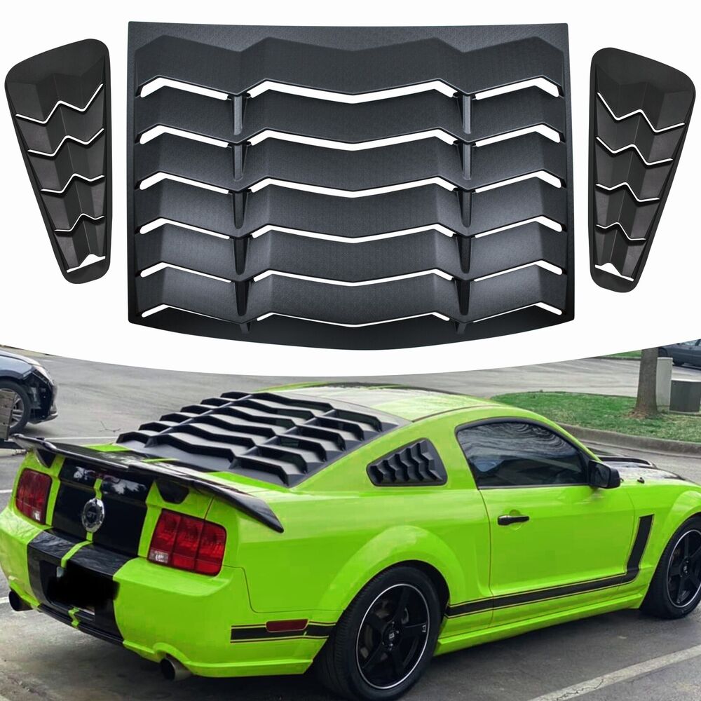 Ford Mustang 2005-2014 Rear & Side Window Louvers SunShade Scoop Cover
