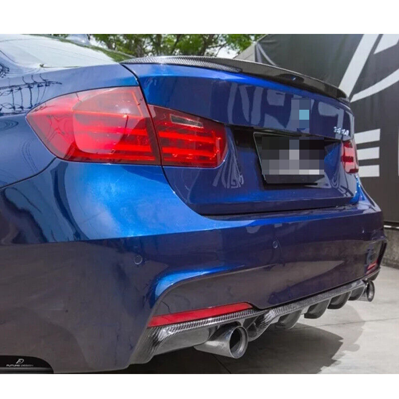 F30 Rear Diffusser 2012-2018 BMW F30 F31 M Sport Rear Diffuser Bumper Lip Carbon Fiber S