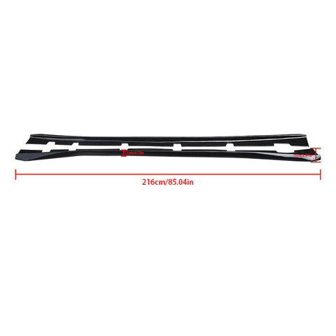 2011-2018 Dodge Charger RT 2011-2023 SXT Gloss Black 2PCS Side Skirts Extension