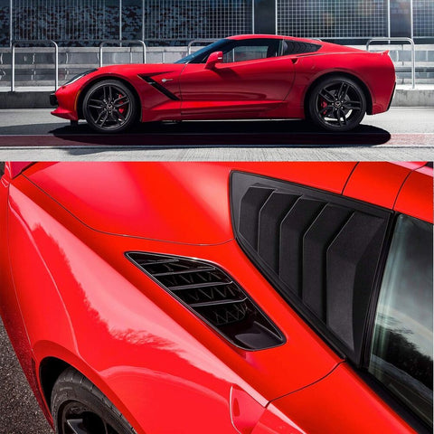 Corvette C7 Coupe Z06 Z51 2014-2019 Side Window Louver Sun Shade Cover