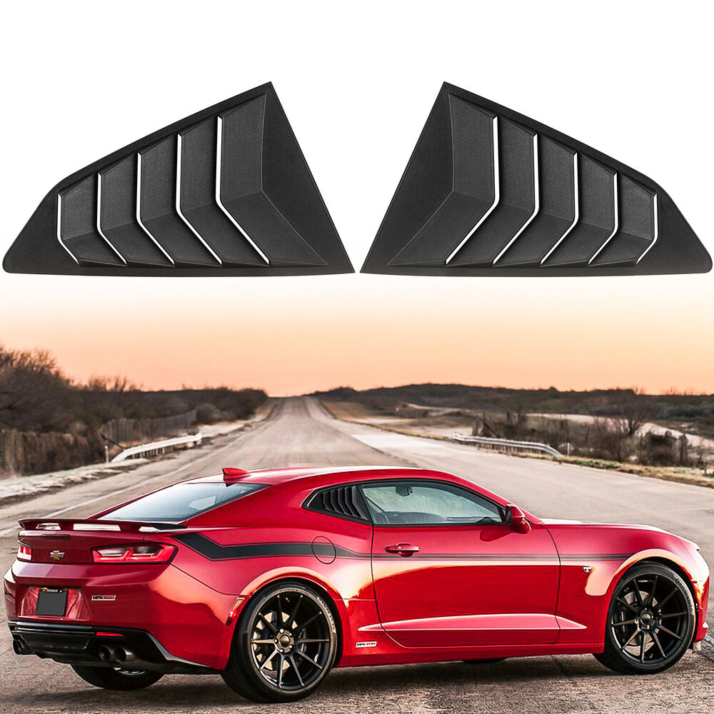 Chevy Camaro 2016-2023 Side Window Louver Sun Shade Cover in Lambo