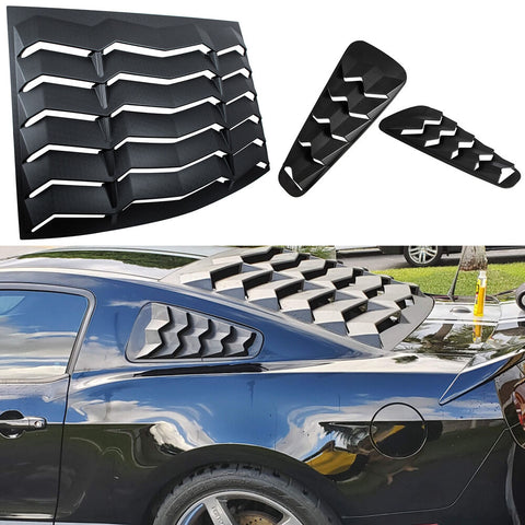 Ford Mustang 2005-2014 Rear & Side Window Louvers SunShade Scoop Cover