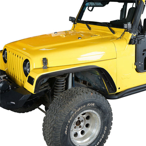 Jeep Wrangler TJ 1997-2006 4Pcs Front & Rear Steel Wheel Flat Fender Flares