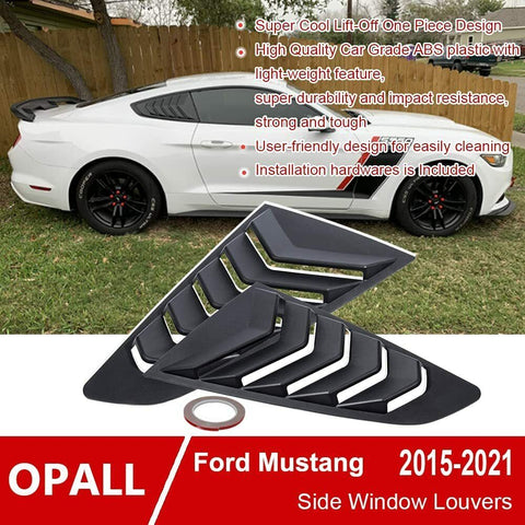 Ford Mustang 2015-2021 Rear and Side Window Louvers Windshield Sun Cover