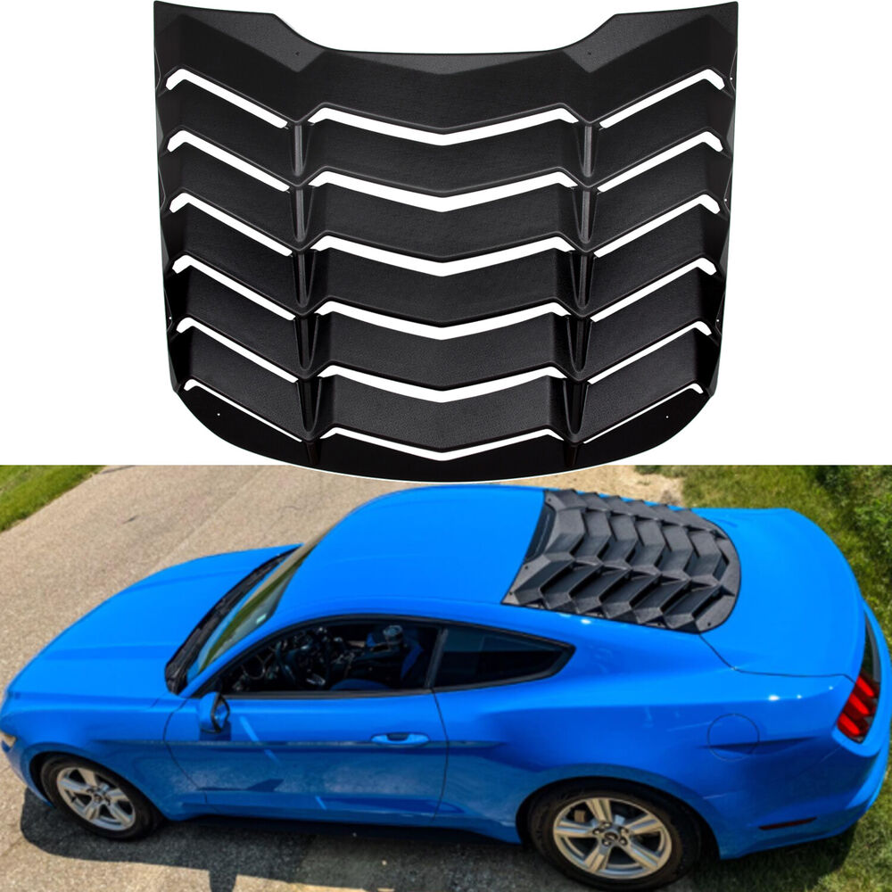 Ford Mustang  2015~2023 in GT Lambo Style Rear Window Louver Sun Shade Cover