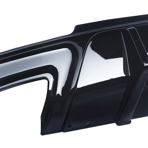 2015-2023 Chrysler 300 Gloss Black Rectangle Exhaust Rear Bumper Lip Diffuser