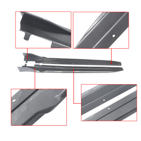 2019-2023 BMW G20 3 Series M Sport Carbon Fiber Style Side Skirts EXtension