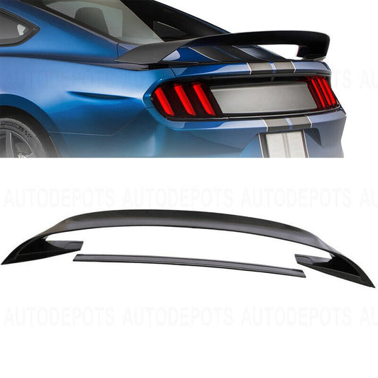 2015-2023 Ford Mustang GT350 Style Trunk Spoiler Wing Glossy Black