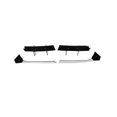 Ford Mustang 2015-2021 Rear Diffuser Bumper Lip Side Valance Apron Gloss Black