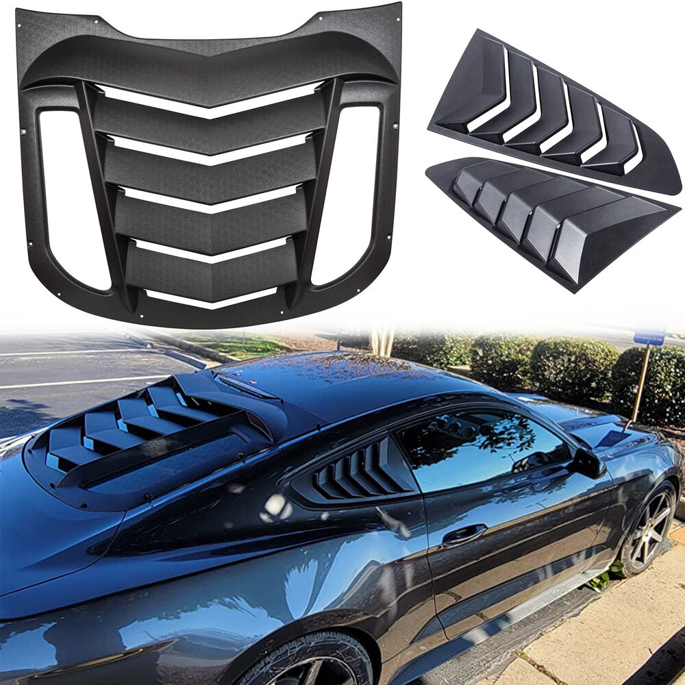Ford Mustang 2015-2021 Rear and Side Window Louvers Windshield Sun Cover