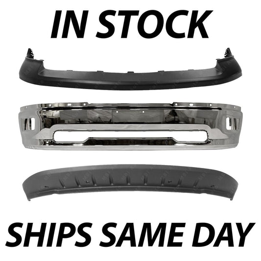 Dodge RAM 1500 2009-2012 Top Bumper Valance & Face Bar & Deflector Set - NEW